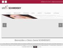 Tablet Screenshot of clinicadentalschimensky.com